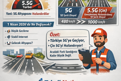 5G ve 5.5G farkını anlatan otoyol şeridi analojisi. Çin 10G hızı ve Türkiye 5G altyapısı karşılaştırması